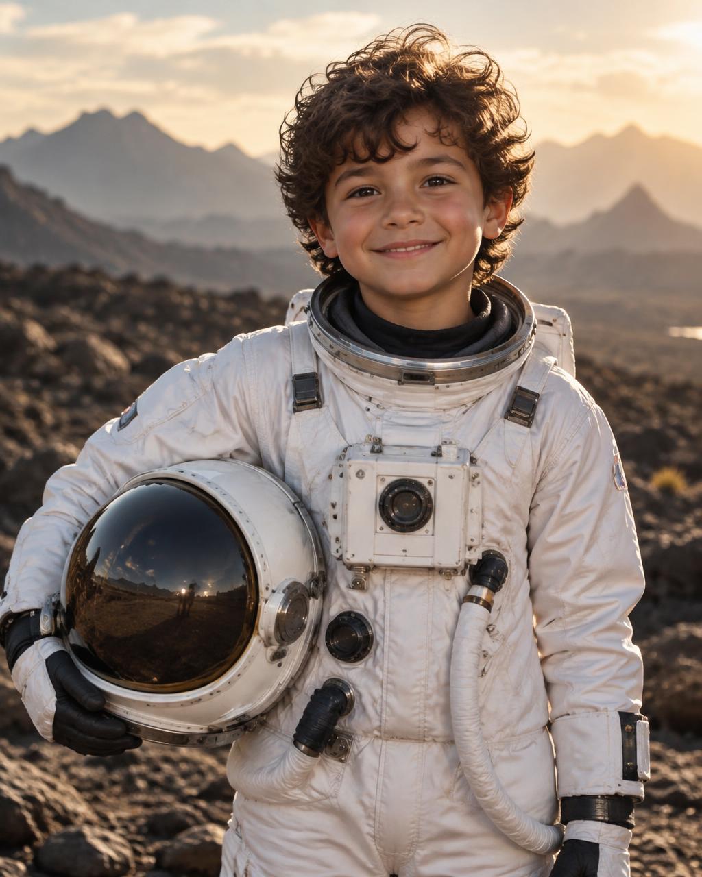 Sample: Leo as a future astronaut